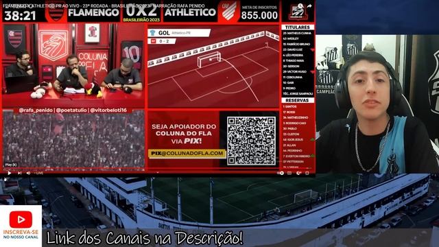 REAÇÃO DOS FLAMENGUISTAS na DERROTA pro FURACÃO - FLAMENGO 0X3 ATHLETICO-PR [REACT BRASILEIRÃO 2023 смотреть онлайн