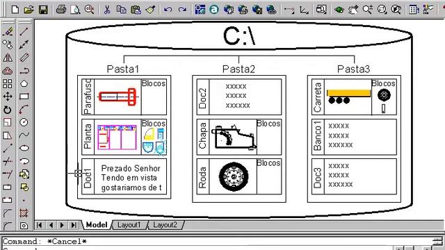 103 AutoCad 2002 Inserindo um Desenho em Outro смотреть онлайн