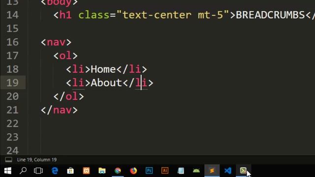 10. Breadcrumbs in bootstrap 4 - Bootstrap 4 Course смотреть онлайн