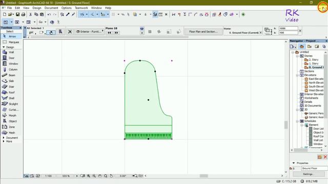 #Archicad #begineer #Tutorial - Make Less Size #3D Piano Model in 3D #GDL #Model смотреть онлайн