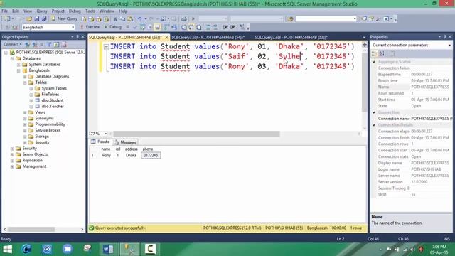 SQL Management Studio (For Beginners)--- In Bangla---- Part 2 смотреть онлайн