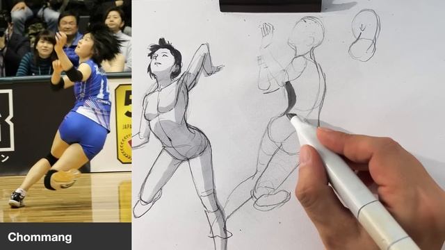 How to Draw Body (Dynamic poses) /Drawing Class for Beginners / Figure Drawing смотреть онлайн