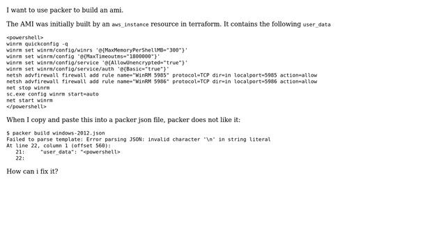 DevOps & SysAdmins: packer unable to parse json due to invalid character смотреть онлайн