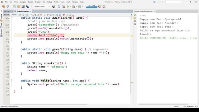 METHODS (tagalog) - Java programming смотреть онлайн