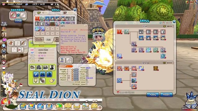Recommend Status & Skill Build Job Defender - Seal Online (Blade of Destiny) смотреть онлайн