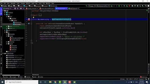 Como crear menú superior(Toolbar) con botón Back y menú contextual. Kotlin y Android Studio. смотреть онлайн