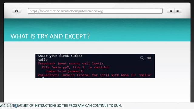 HOW TO PERFORM TRY AND CATCH IN PYTHON (TRY AND EXCEPT(A LEVEL / GCSE COMPUTER SCIENCE смотреть онлайн
