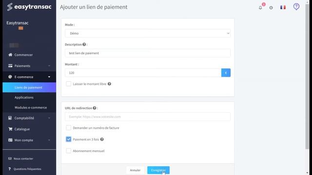 E-commerce - Vue d'ensemble du Back-Office Easytransac смотреть онлайн