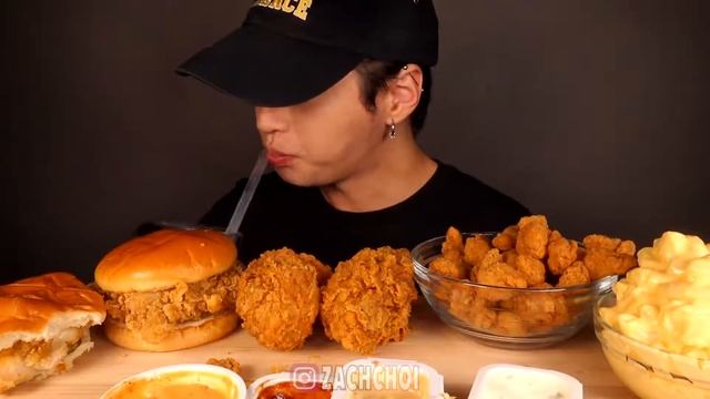ASMR MUKBANG KFC FRIED CHICKEN. KFC САМЫЙ ЛУЧШИЙ???ASMR 묵방 KFC 닭 튀김