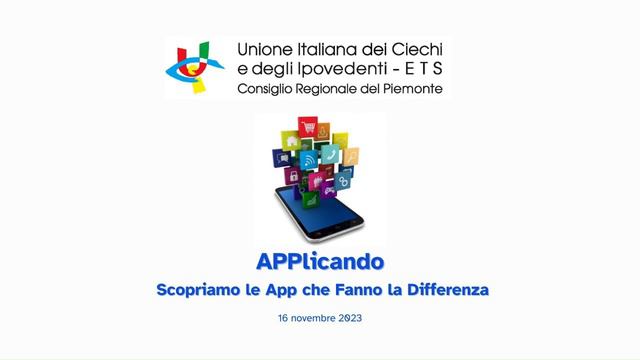 Webinar “APPlicando - Scopriamo Le App Che Fanno La Differenza”