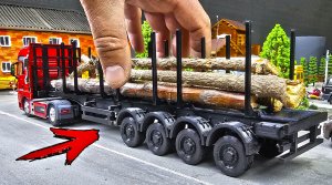 Уникальная модель прицеп лесовоз 1/43