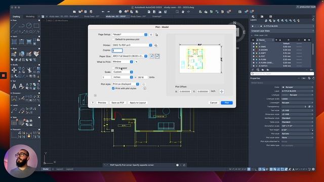AutoCAD Mac How To Print From The Model Space - Autocad 2023 For Mac Tutorial смотреть онлайн