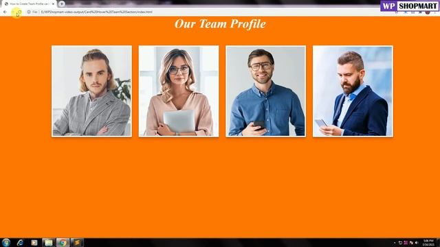 How To Create Team Profile Card With Hover Effect | Team Section Design Using HTML, CSS | Wpshopmar смотреть онлайн