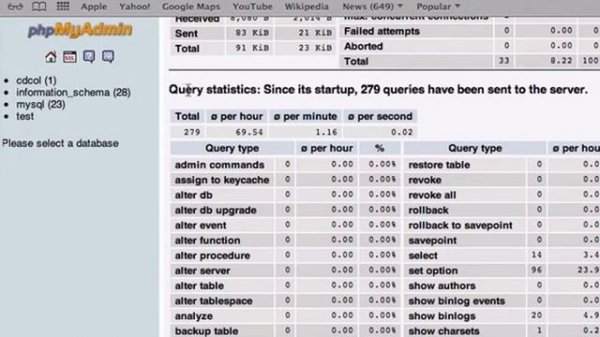 Intro to PHP and MySQL part 34 - phpMyAdmin