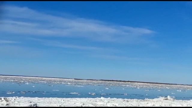 Река Лена -посёлок Сангар-Якутия. Автор видео Эдуард Ишин. 27 мая 2022 года. смотреть онлайн