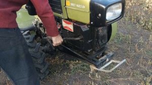 Как завести дизельный двигатель тяжелого мотоблока руками