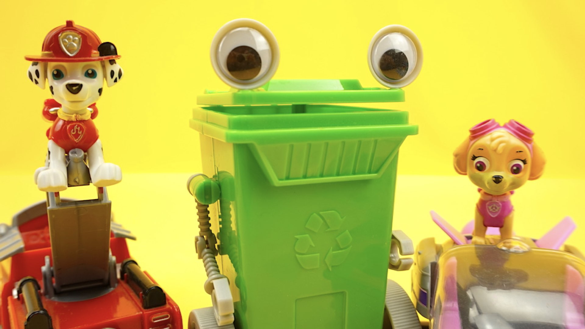 Щенячий патруль и зеленый контейнер открывают сюрпризы смотреть онлайн