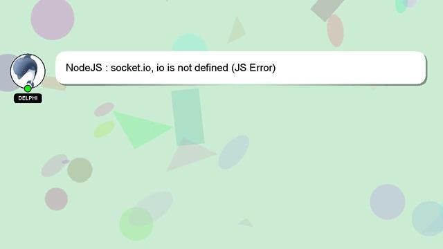 NodeJS : socket.io, io is not defined (JS Error) смотреть онлайн