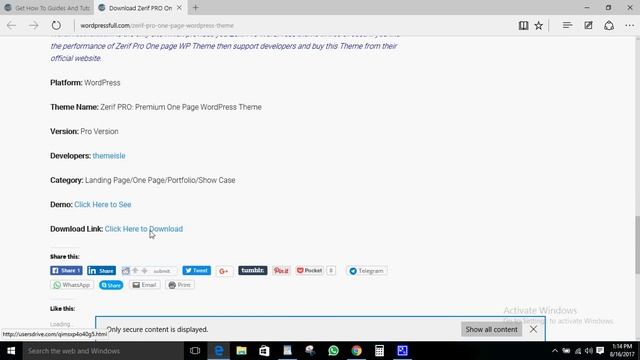 Zerif PRO: Premium One Page WordPress Theme Free смотреть онлайн
