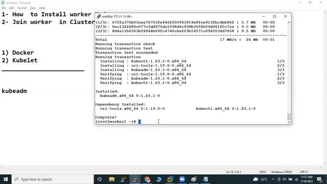 Lecture - 8: How To Install Worker Node -1? & Join Cluster | Cluster Tutorials смотреть онлайн