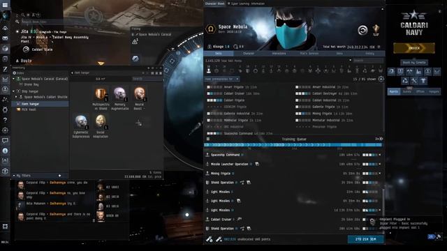 Eve Online New Players Guide 020 - Character Implants and Remapping - Train your skills faster смотреть онлайн