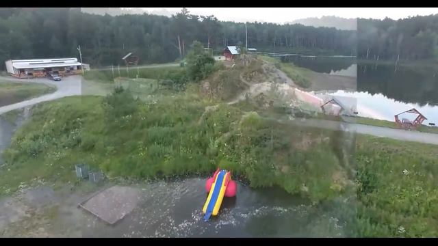 Водопад Карпысак с воздуха смотреть онлайн