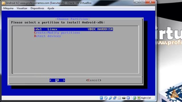 ? VirtualBOX - Instalar ANDROID 4.3 Jelly Bean no Computador - Aula 2.4 - www.professorramos.com смотреть онлайн