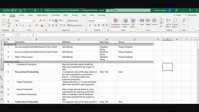 Hiding Columns or Rows in Excel │ Shea Writing and Training Solutions │ www.sheaws.com смотреть онлайн