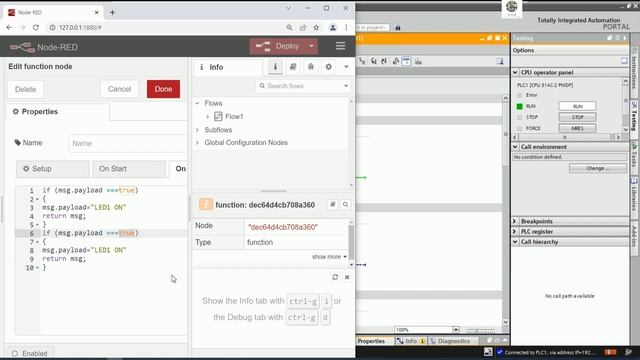 PLC S7-300 connect with Node-Red full tutorial смотреть онлайн
