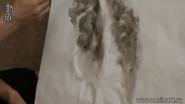 Уроки по пейзажной живописи у-син. Урок 14.1 _Шань Шуй горы китайский пейзаж с водопадом 1 смотреть онлайн