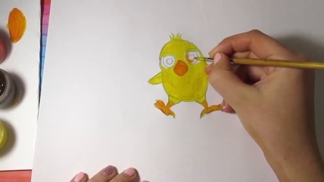 Цыпленок ПИ РИСУНОК. Как нарисовать цыплёнка из песенки смотреть онлайн