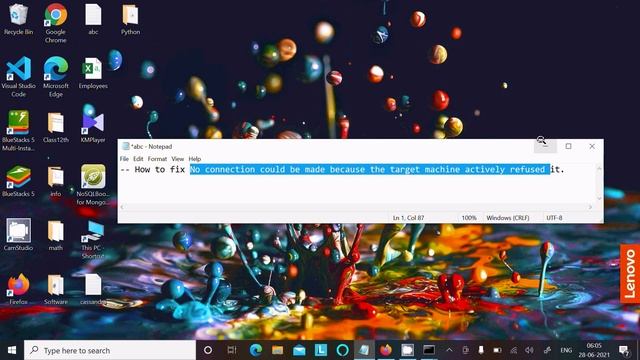 How to fix no connection could be made because the target machine actively refused it смотреть онлайн