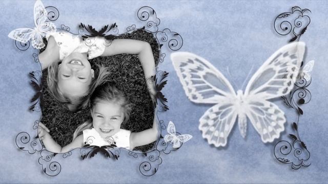 Butterfly Blue Ornament Frame смотреть онлайн