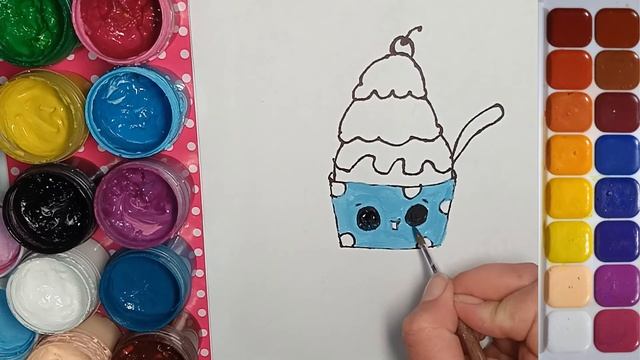 Еда с глазками. Простые рисунки для детей. смотреть онлайн