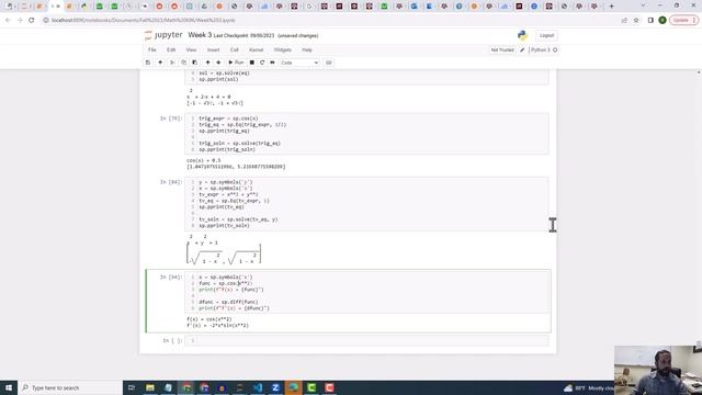 Math 696 - Differentiating with Sympy смотреть онлайн