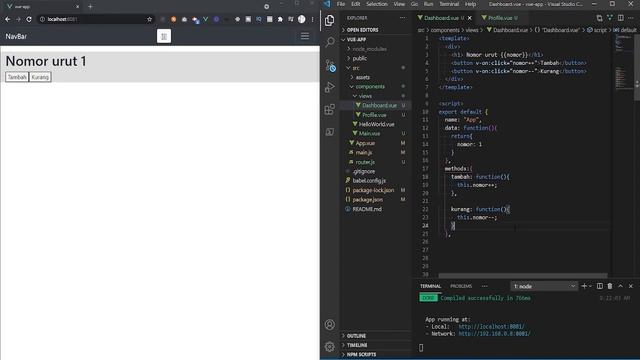 Vue js 2 Tutorial Indonesia #7 Events смотреть онлайн