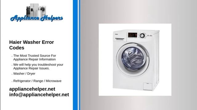 Haier Washer Error Codes смотреть онлайн