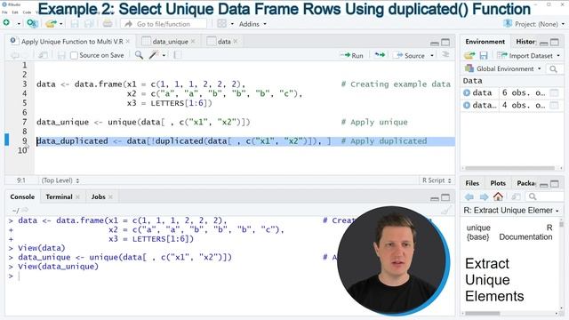 Apply Unique Function to Multiple Columns of Data Frame in R | Using unique & duplicated Functions смотреть онлайн