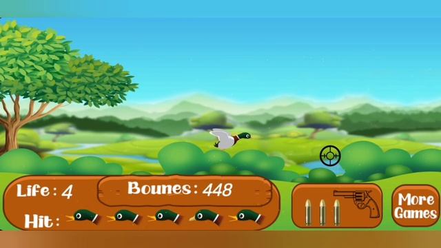A Hunter Making Shoot on the flying duck | Duck hunter | Wolildcraft birds games for entertainment смотреть онлайн