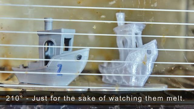 PLA Vs PETG  3D Printing Fillament - Heat Test