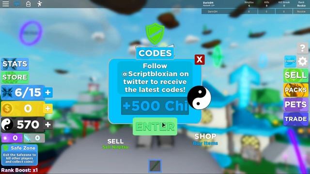 ALL *NEW* CODES FOR NINJA LEGENDS!!! смотреть онлайн
