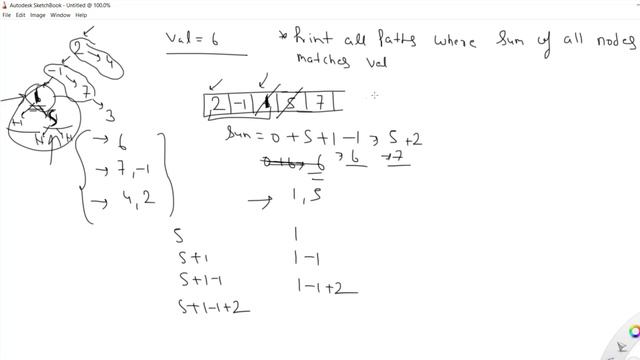 Binary Tree - 83: Print all paths where sum of all the node values of each path equals given value смотреть онлайн