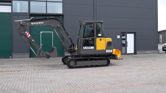 Міні екскаватор Volvo EC55C 2016 р. 3711,6 м/г., № 3419 L смотреть онлайн