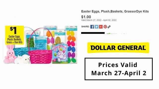 Dollar General March 27 to April 2 Weekly Deal смотреть онлайн