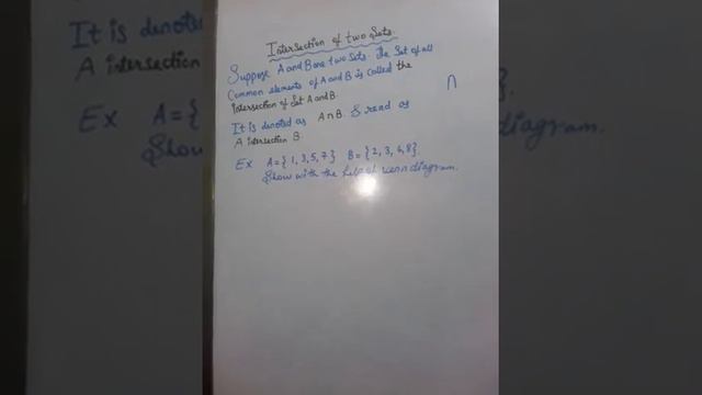 Intersection of Sets || Algebra || Sets || 9th std смотреть онлайн
