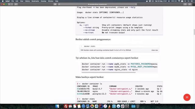 04.f - Docker Logging, Inspect, Resource Usage Statistic | Belajar Docker смотреть онлайн
