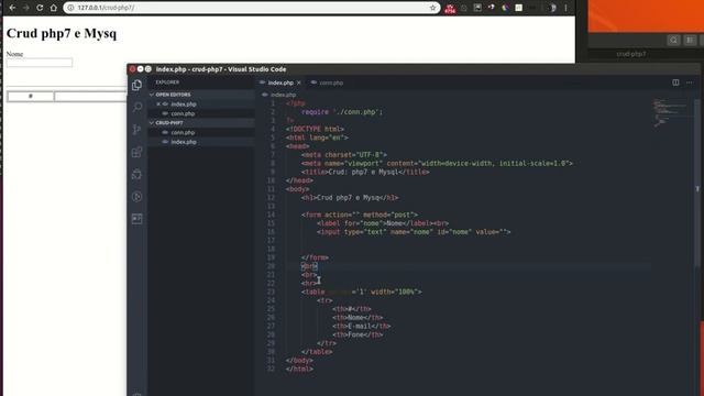 03 Crud php7 e Mysqli com VS Code смотреть онлайн