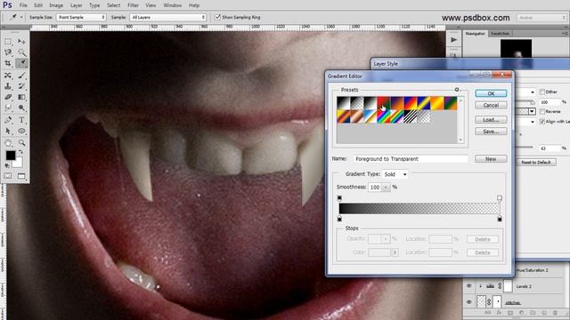 Vampire Effect - Advanced Photoshop Tutorial смотреть онлайн