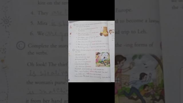 Class 3 A, English Language, Lesson Lesson 11, Present Continuous Tense, Ex A,B and C смотреть онлайн