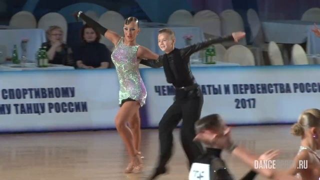 Шраменко Николай - Шепета Арина, Samba | Первенство России 2017 смотреть онлайн
